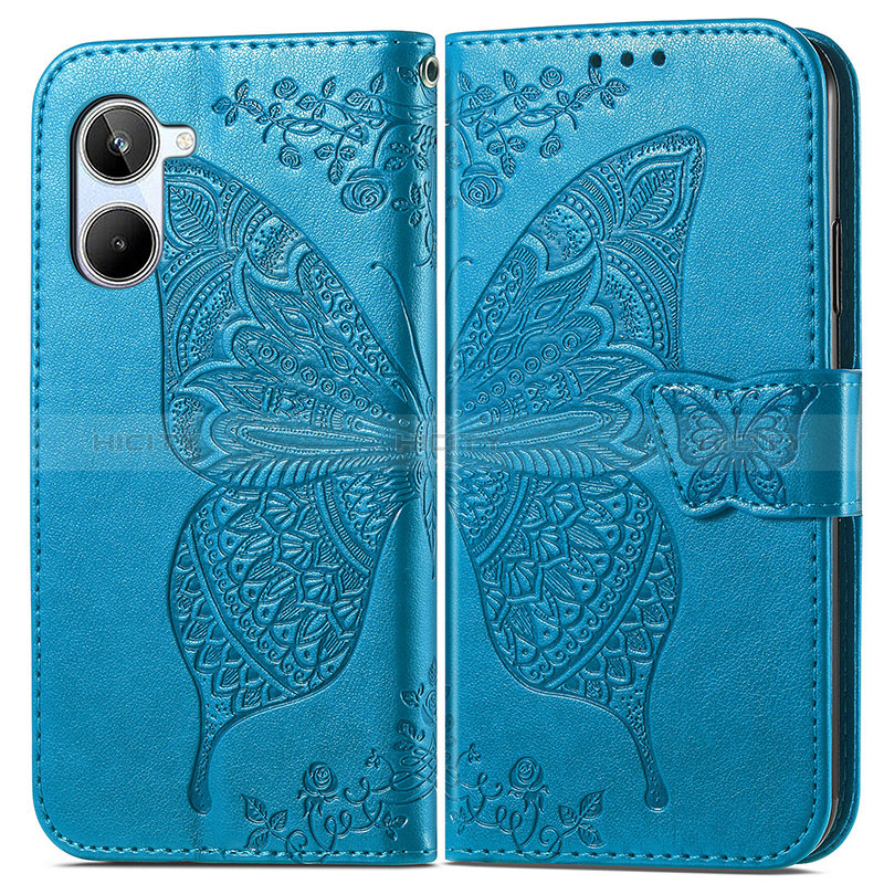 Funda de Cuero Cartera con Soporte Mariposa Carcasa para Realme 10 4G