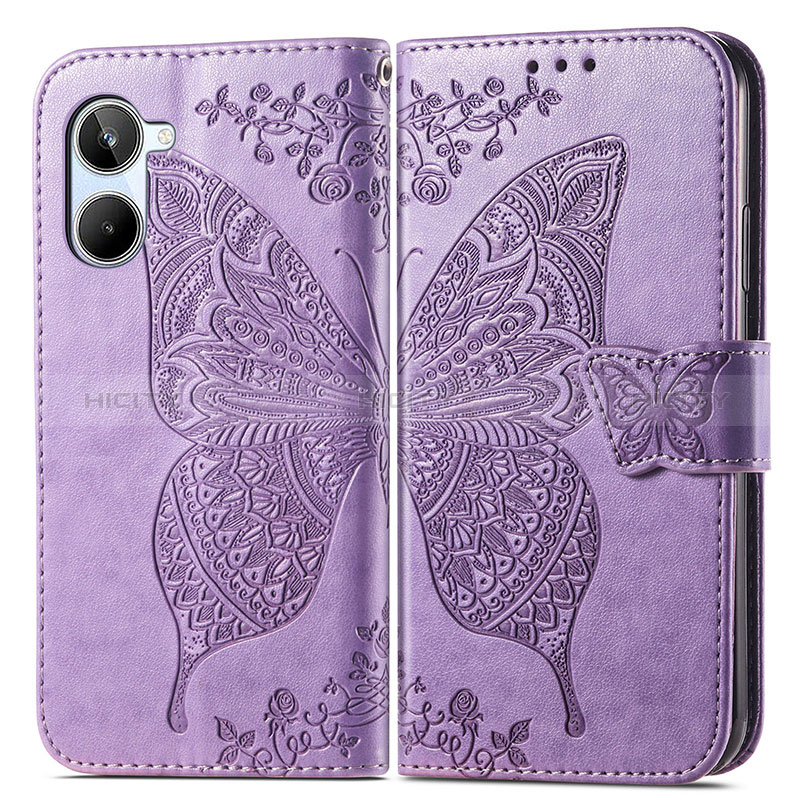 Funda de Cuero Cartera con Soporte Mariposa Carcasa para Realme 10 4G