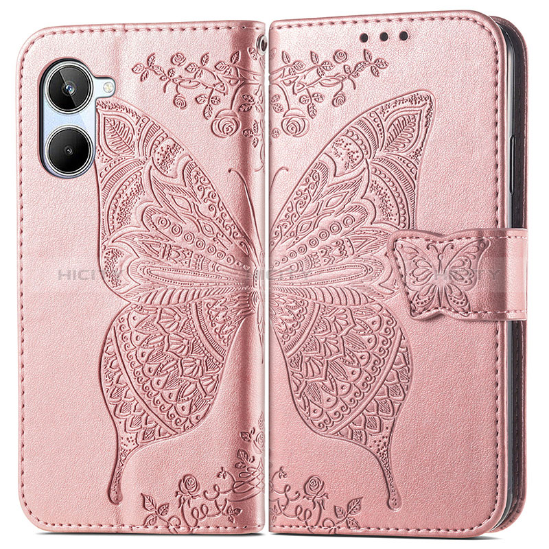 Funda de Cuero Cartera con Soporte Mariposa Carcasa para Realme 10 4G