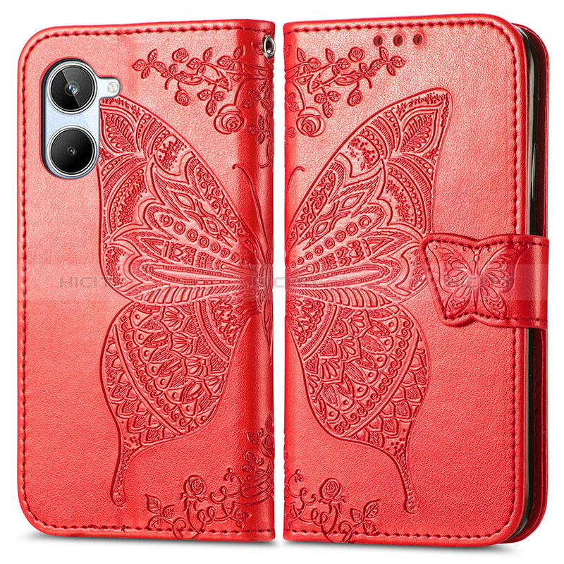 Funda de Cuero Cartera con Soporte Mariposa Carcasa para Realme 10 Pro 5G