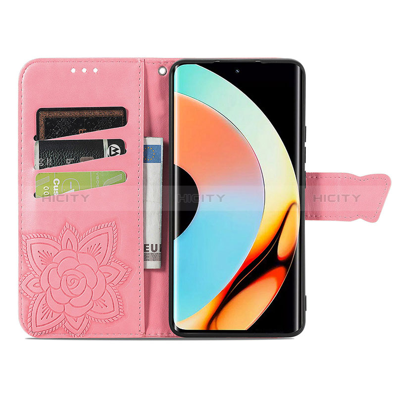 Funda de Cuero Cartera con Soporte Mariposa Carcasa para Realme 10 Pro+ Plus 5G