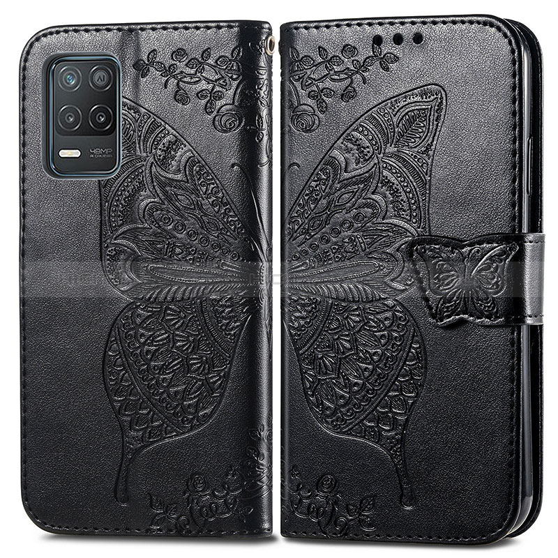 Funda de Cuero Cartera con Soporte Mariposa Carcasa para Realme 8 5G