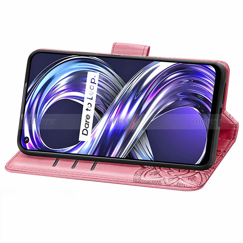 Funda de Cuero Cartera con Soporte Mariposa Carcasa para Realme 8i