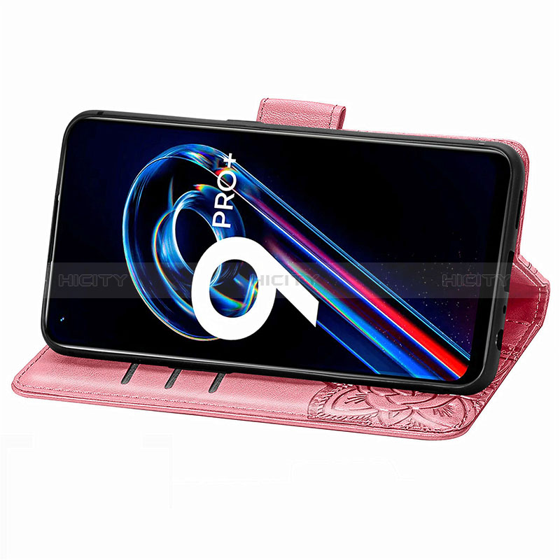 Funda de Cuero Cartera con Soporte Mariposa Carcasa para Realme 9 4G