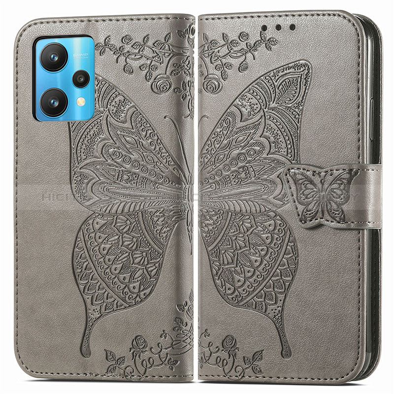 Funda de Cuero Cartera con Soporte Mariposa Carcasa para Realme 9 4G