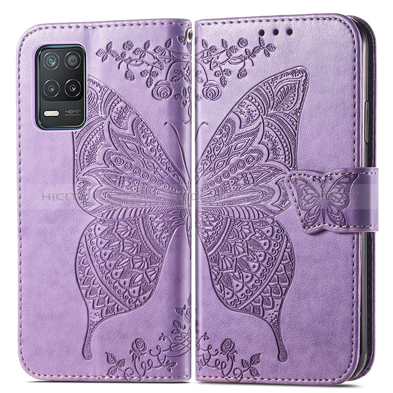 Funda de Cuero Cartera con Soporte Mariposa Carcasa para Realme 9 5G India