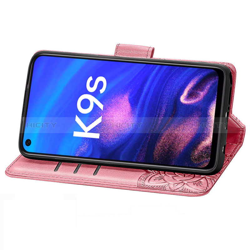 Funda de Cuero Cartera con Soporte Mariposa Carcasa para Realme 9 SE 5G