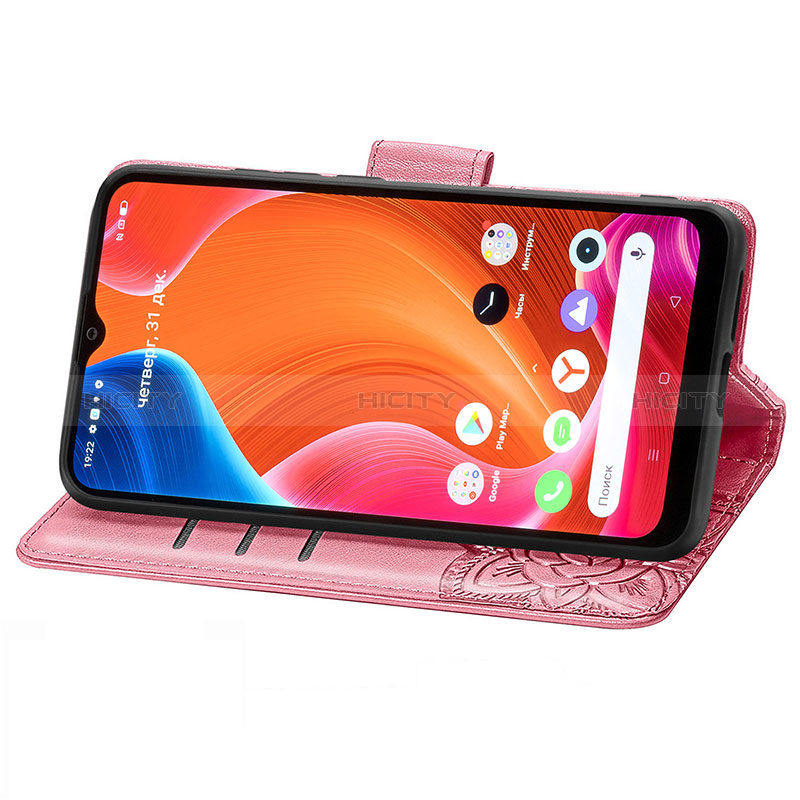 Funda de Cuero Cartera con Soporte Mariposa Carcasa para Realme C11 (2021)