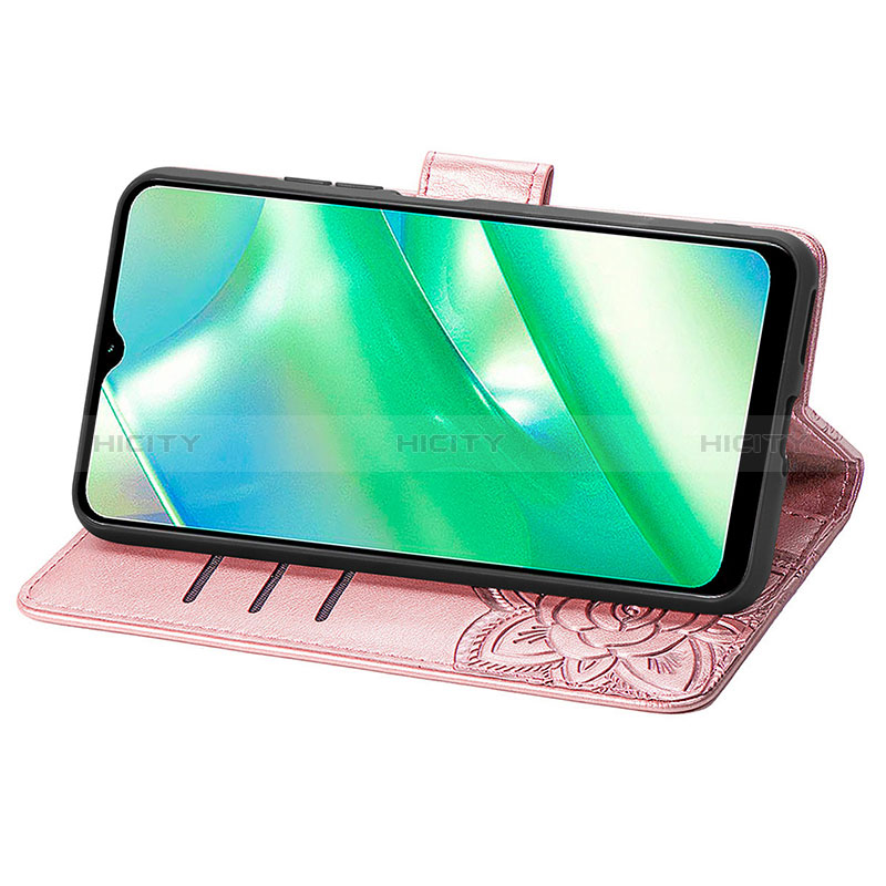 Funda de Cuero Cartera con Soporte Mariposa Carcasa para Realme C33 (2023)