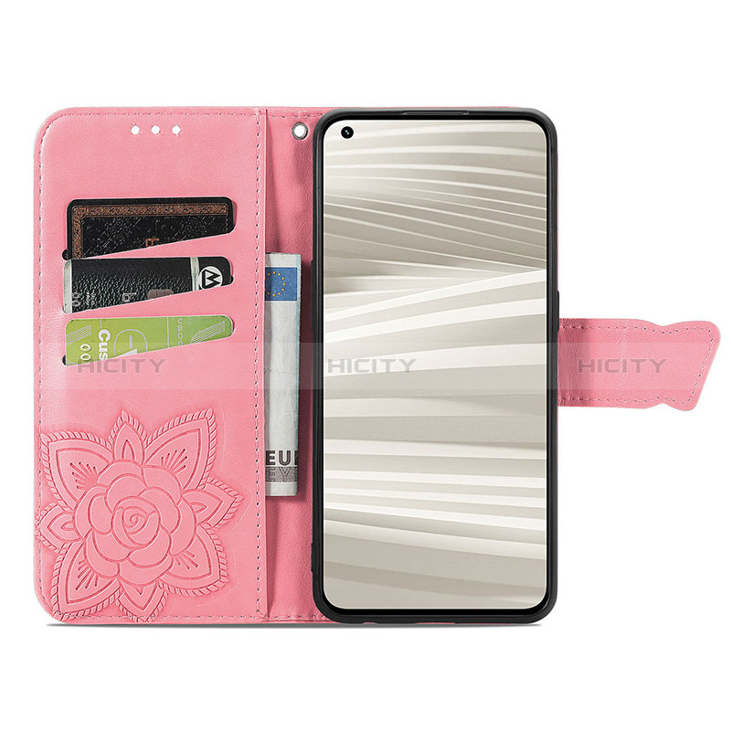 Funda de Cuero Cartera con Soporte Mariposa Carcasa para Realme GT2 Pro 5G