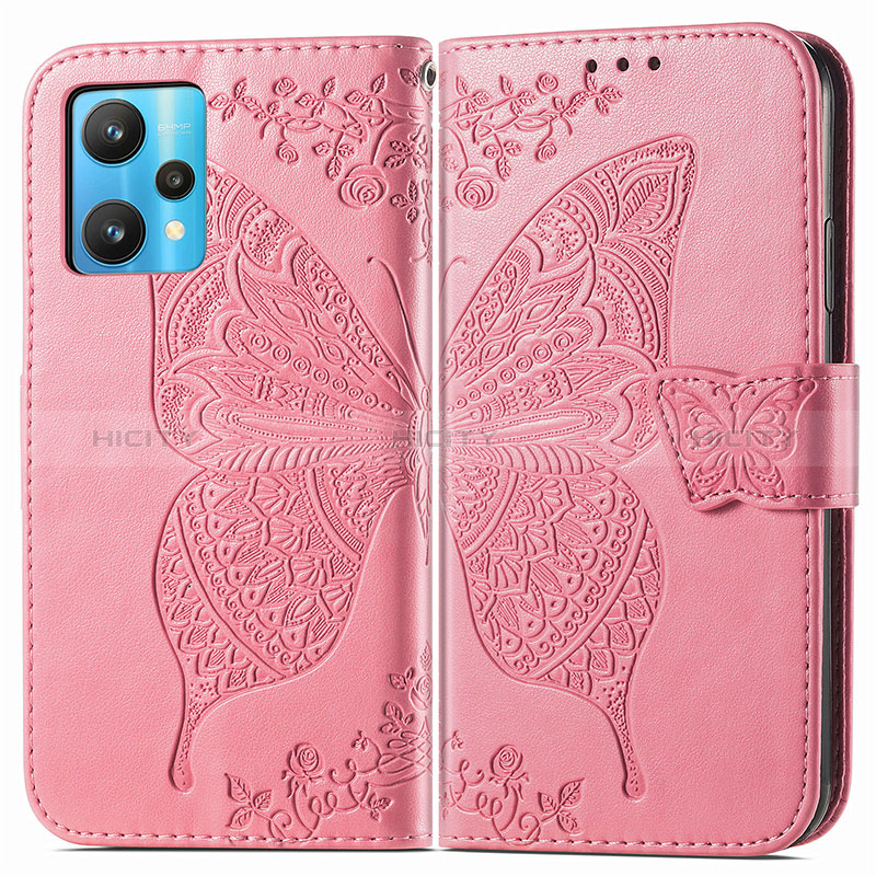 Funda de Cuero Cartera con Soporte Mariposa Carcasa para Realme Narzo 50 Pro 5G