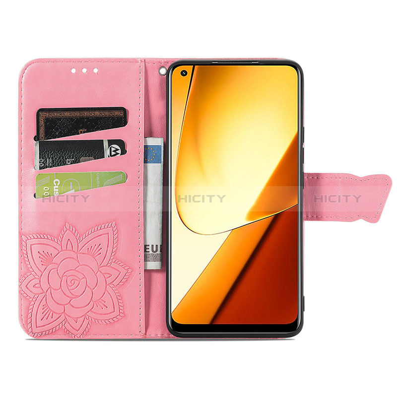 Funda de Cuero Cartera con Soporte Mariposa Carcasa para Realme Narzo 60 5G