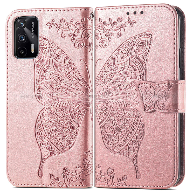 Funda de Cuero Cartera con Soporte Mariposa Carcasa para Realme Q3 Pro 5G