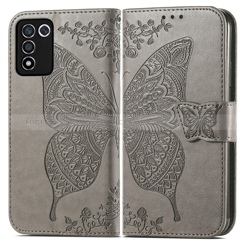 Funda de Cuero Cartera con Soporte Mariposa Carcasa para Realme Q3t 5G