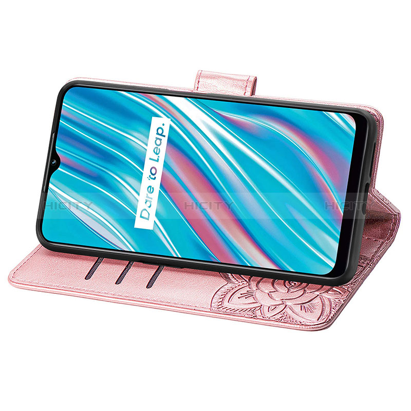 Funda de Cuero Cartera con Soporte Mariposa Carcasa para Realme V11s 5G