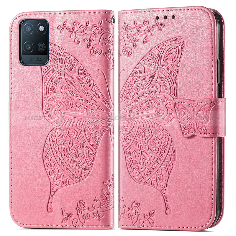 Funda de Cuero Cartera con Soporte Mariposa Carcasa para Realme V11s 5G