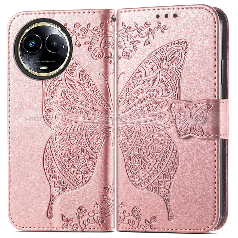 Funda de Cuero Cartera con Soporte Mariposa Carcasa para Realme V50s 5G