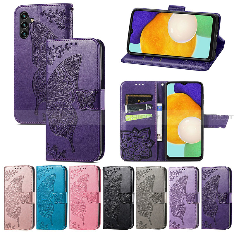 Funda de Cuero Cartera con Soporte Mariposa Carcasa para Samsung Galaxy A13 5G