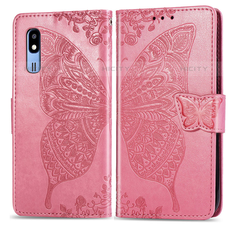 Funda de Cuero Cartera con Soporte Mariposa Carcasa para Samsung Galaxy A2 Core A260F A260G