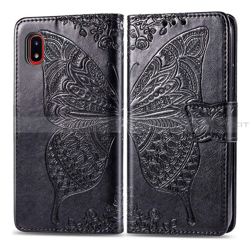 Funda de Cuero Cartera con Soporte Mariposa Carcasa para Samsung Galaxy A20 SC-02M SCV46