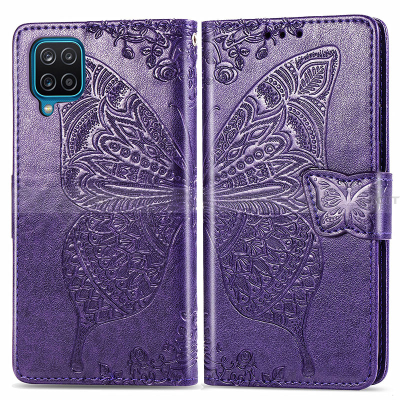 Funda de Cuero Cartera con Soporte Mariposa Carcasa para Samsung Galaxy A22 4G