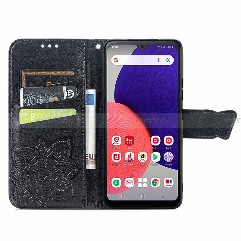 Funda de Cuero Cartera con Soporte Mariposa Carcasa para Samsung Galaxy A22 5G SC-56B