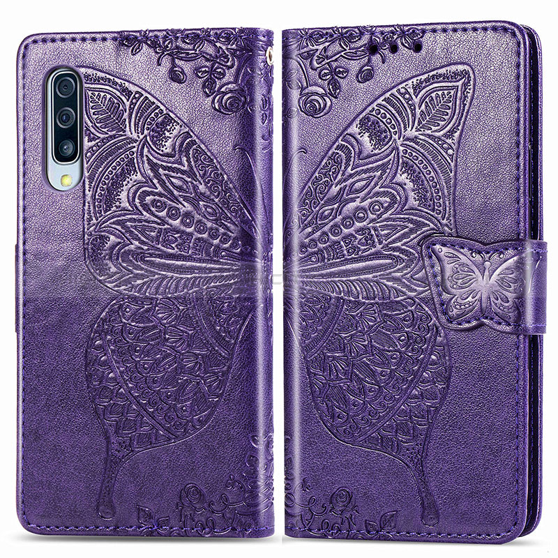 Funda de Cuero Cartera con Soporte Mariposa Carcasa para Samsung Galaxy A30S