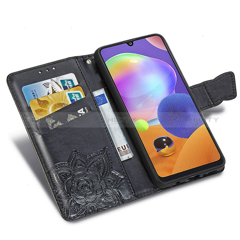 Funda de Cuero Cartera con Soporte Mariposa Carcasa para Samsung Galaxy A31