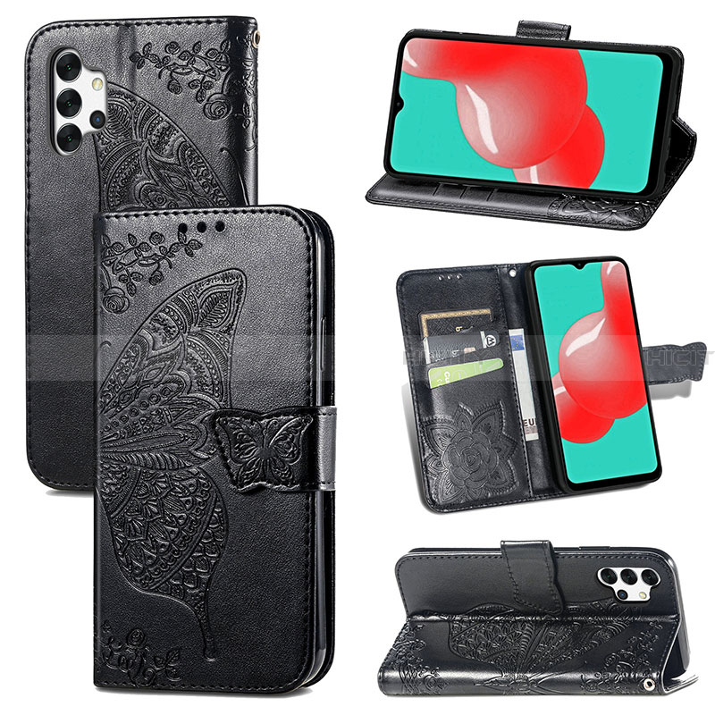 Funda de Cuero Cartera con Soporte Mariposa Carcasa para Samsung Galaxy A32 4G