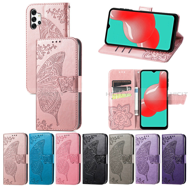 Funda de Cuero Cartera con Soporte Mariposa Carcasa para Samsung Galaxy A32 4G