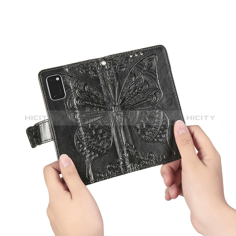 Funda de Cuero Cartera con Soporte Mariposa Carcasa para Samsung Galaxy A41