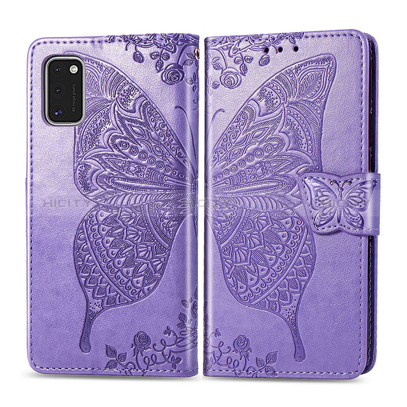 Funda de Cuero Cartera con Soporte Mariposa Carcasa para Samsung Galaxy A41