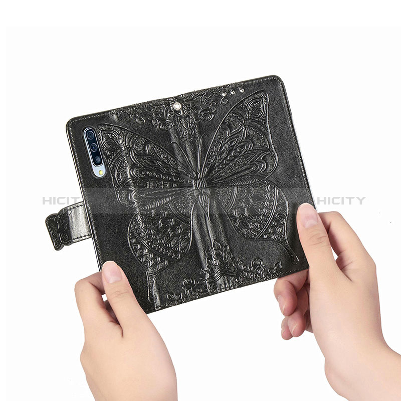 Funda de Cuero Cartera con Soporte Mariposa Carcasa para Samsung Galaxy A50