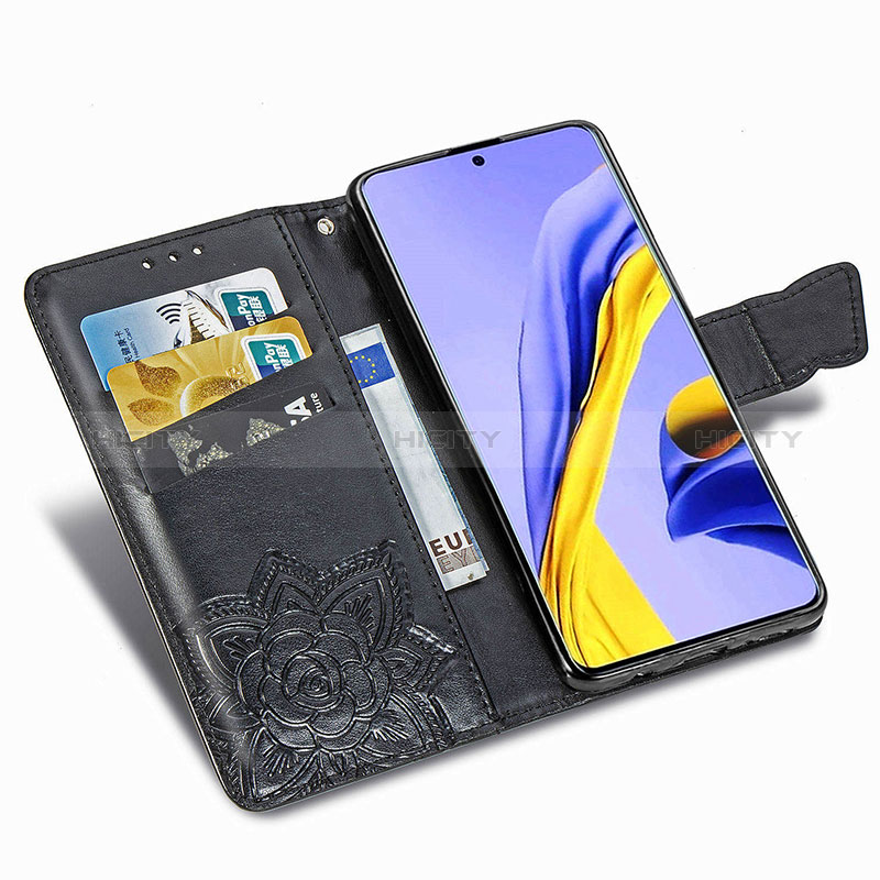 Funda de Cuero Cartera con Soporte Mariposa Carcasa para Samsung Galaxy A51 4G