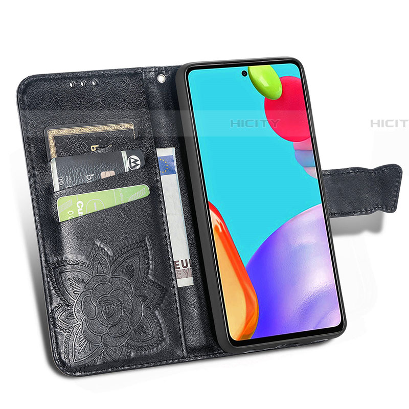 Funda de Cuero Cartera con Soporte Mariposa Carcasa para Samsung Galaxy A52 4G