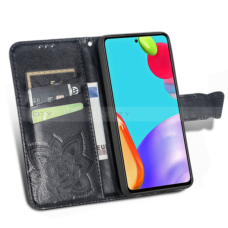 Funda de Cuero Cartera con Soporte Mariposa Carcasa para Samsung Galaxy A52s 5G