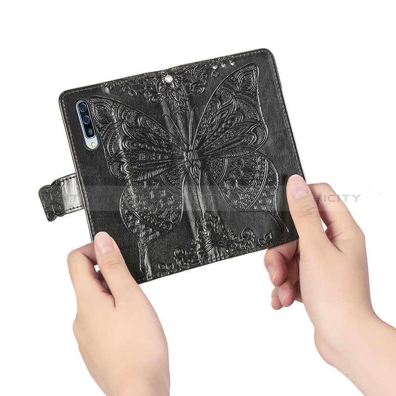 Funda de Cuero Cartera con Soporte Mariposa Carcasa para Samsung Galaxy A70