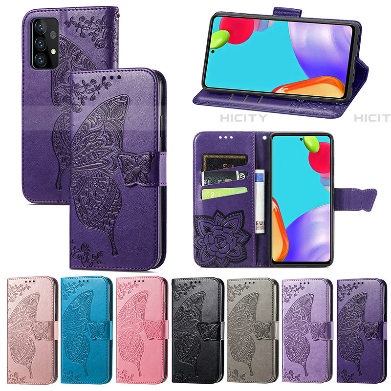 Funda de Cuero Cartera con Soporte Mariposa Carcasa para Samsung Galaxy A72 5G