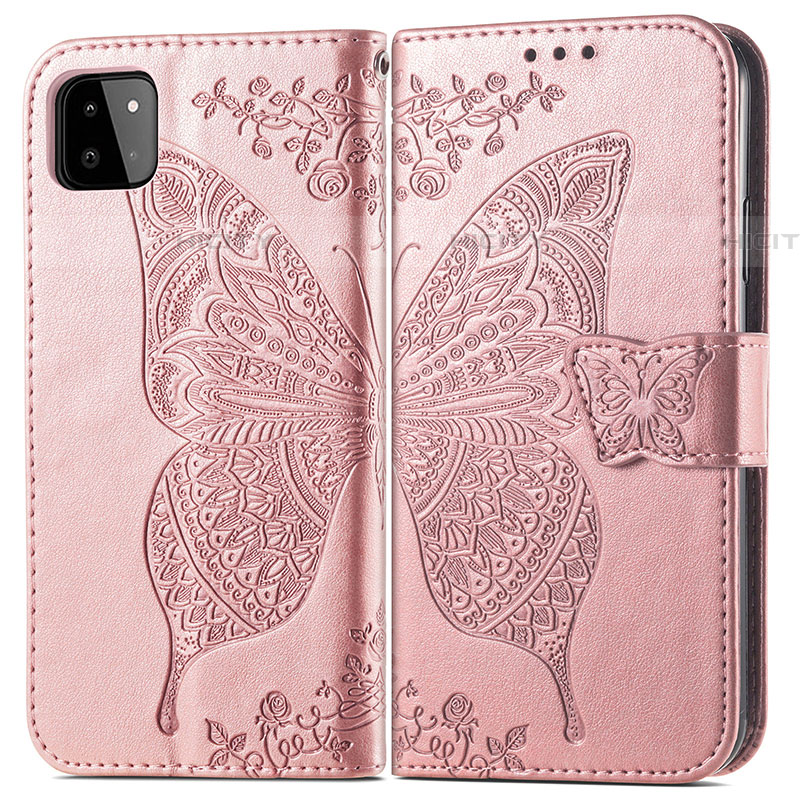 Funda de Cuero Cartera con Soporte Mariposa Carcasa para Samsung Galaxy F42 5G