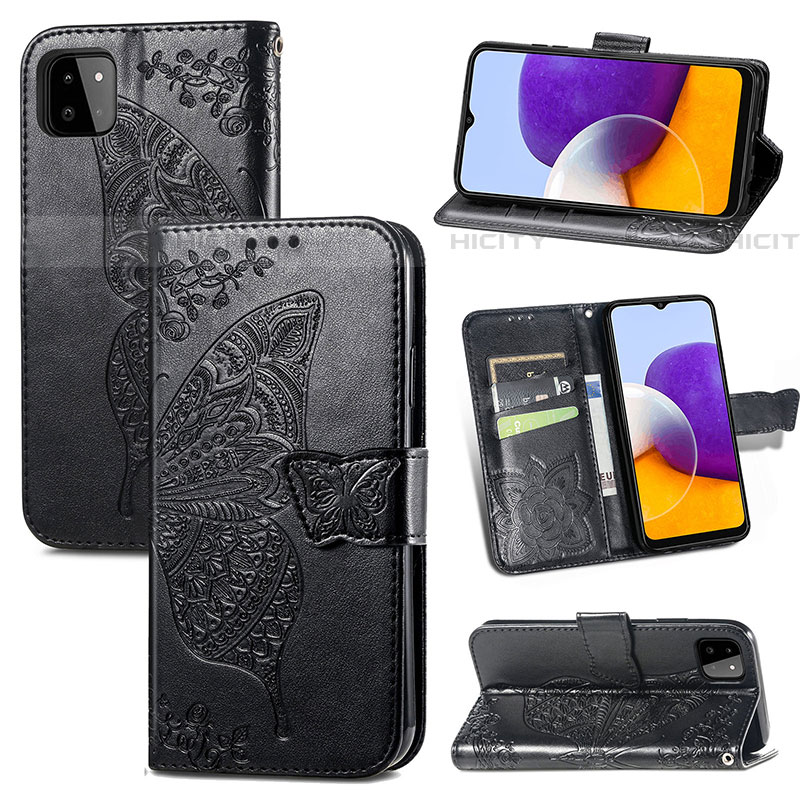 Funda de Cuero Cartera con Soporte Mariposa Carcasa para Samsung Galaxy F42 5G