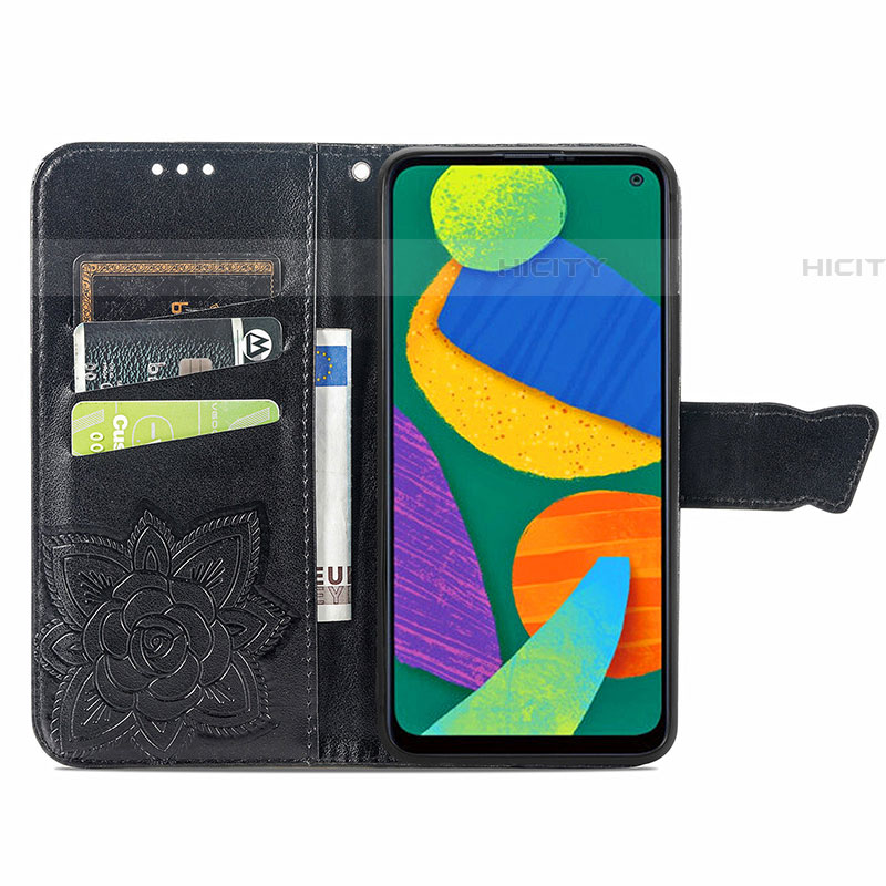 Funda de Cuero Cartera con Soporte Mariposa Carcasa para Samsung Galaxy F52 5G