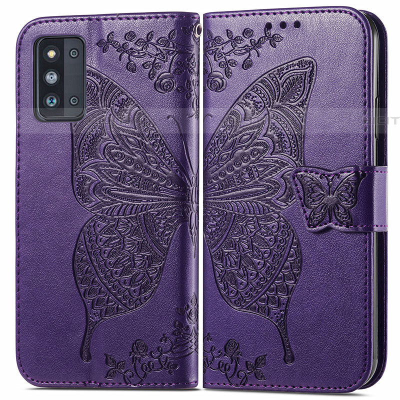 Funda de Cuero Cartera con Soporte Mariposa Carcasa para Samsung Galaxy F52 5G