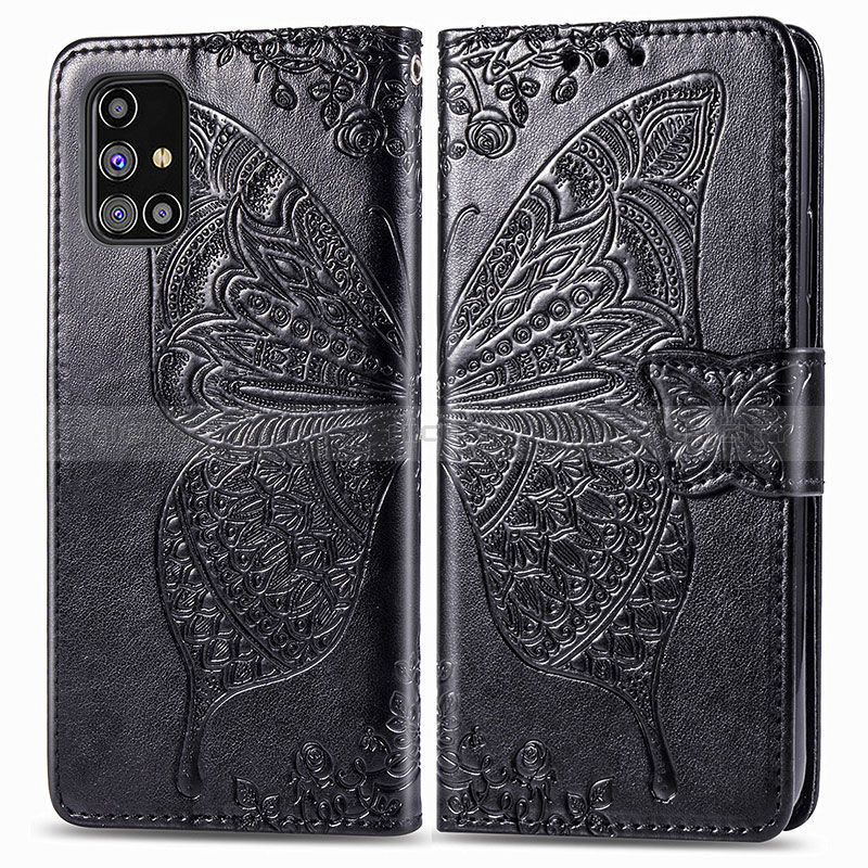 Funda de Cuero Cartera con Soporte Mariposa Carcasa para Samsung Galaxy M31s