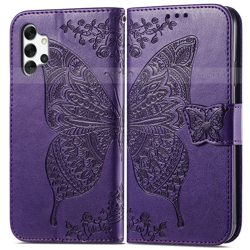 Funda de Cuero Cartera con Soporte Mariposa Carcasa para Samsung Galaxy M32 5G