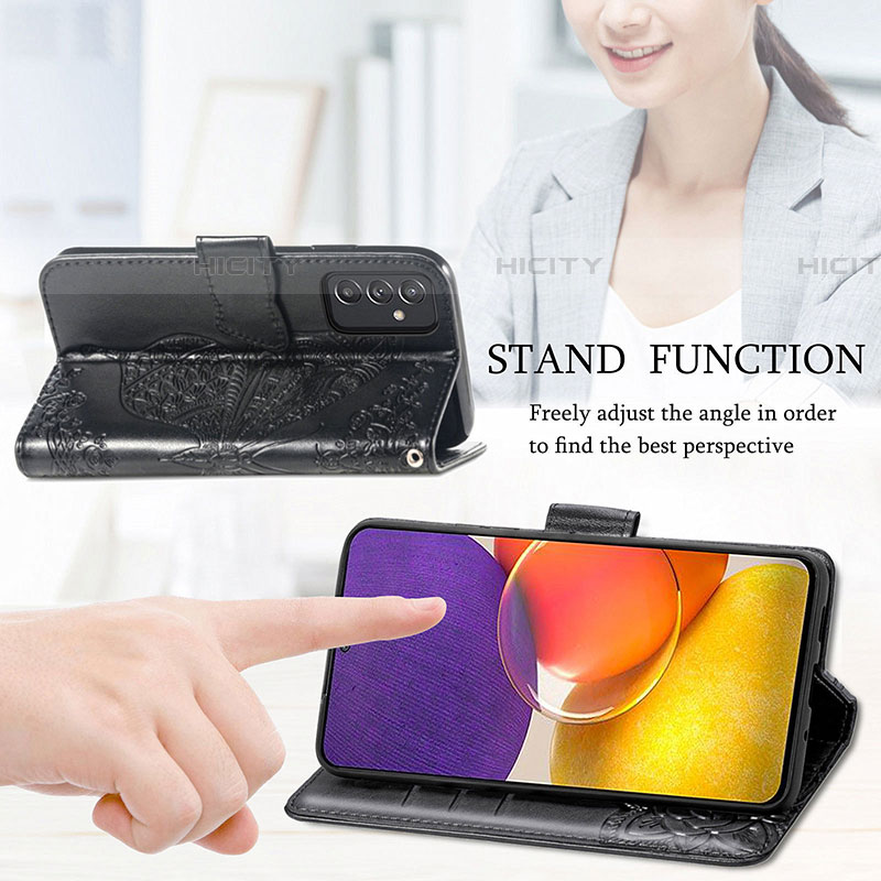 Funda de Cuero Cartera con Soporte Mariposa Carcasa para Samsung Galaxy M54 5G