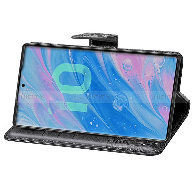 Funda de Cuero Cartera con Soporte Mariposa Carcasa para Samsung Galaxy Note 10 Plus 5G