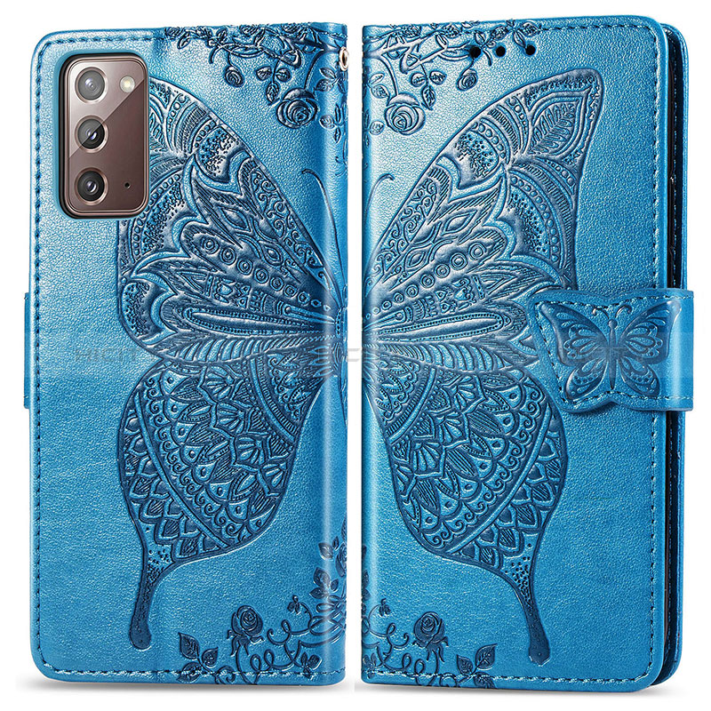 Funda de Cuero Cartera con Soporte Mariposa Carcasa para Samsung Galaxy Note 20 5G