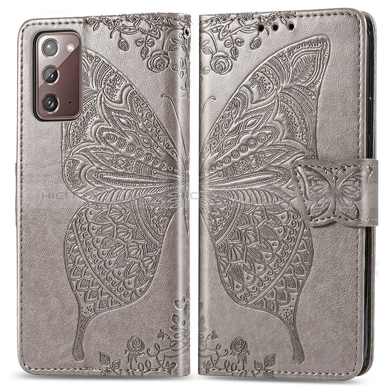 Funda de Cuero Cartera con Soporte Mariposa Carcasa para Samsung Galaxy Note 20 5G