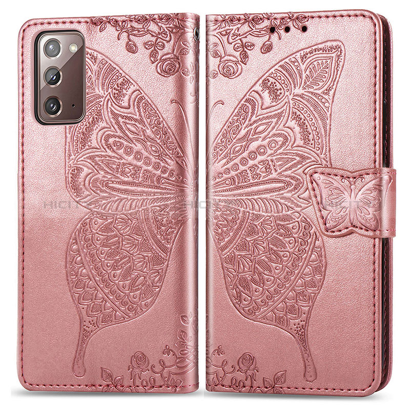 Funda de Cuero Cartera con Soporte Mariposa Carcasa para Samsung Galaxy Note 20 5G