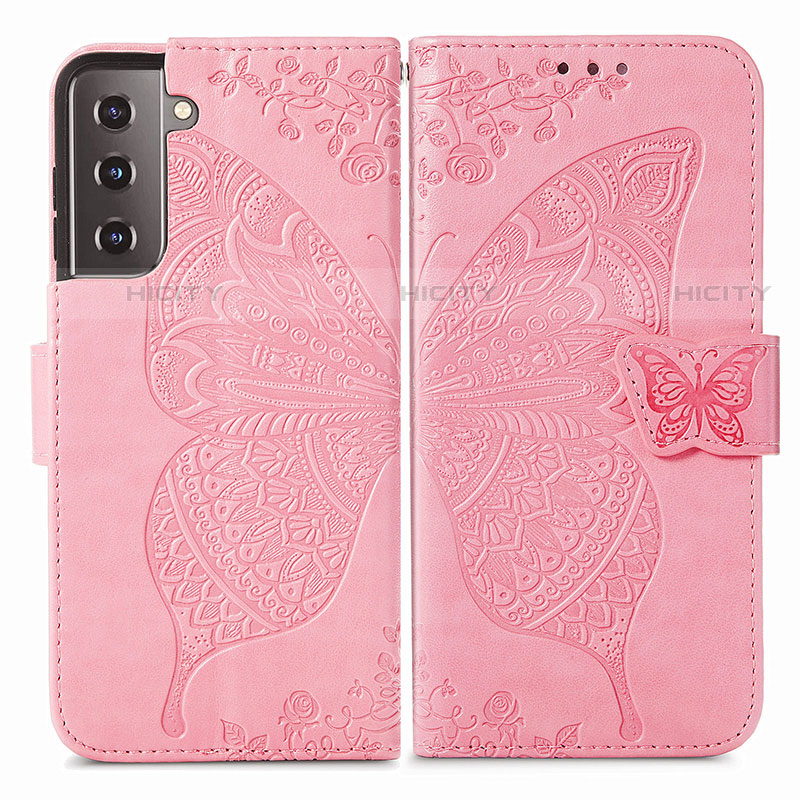 Funda de Cuero Cartera con Soporte Mariposa Carcasa para Samsung Galaxy S21 5G